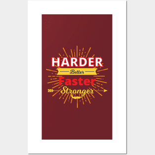 Harder Better Faster Stronger Posters and Art